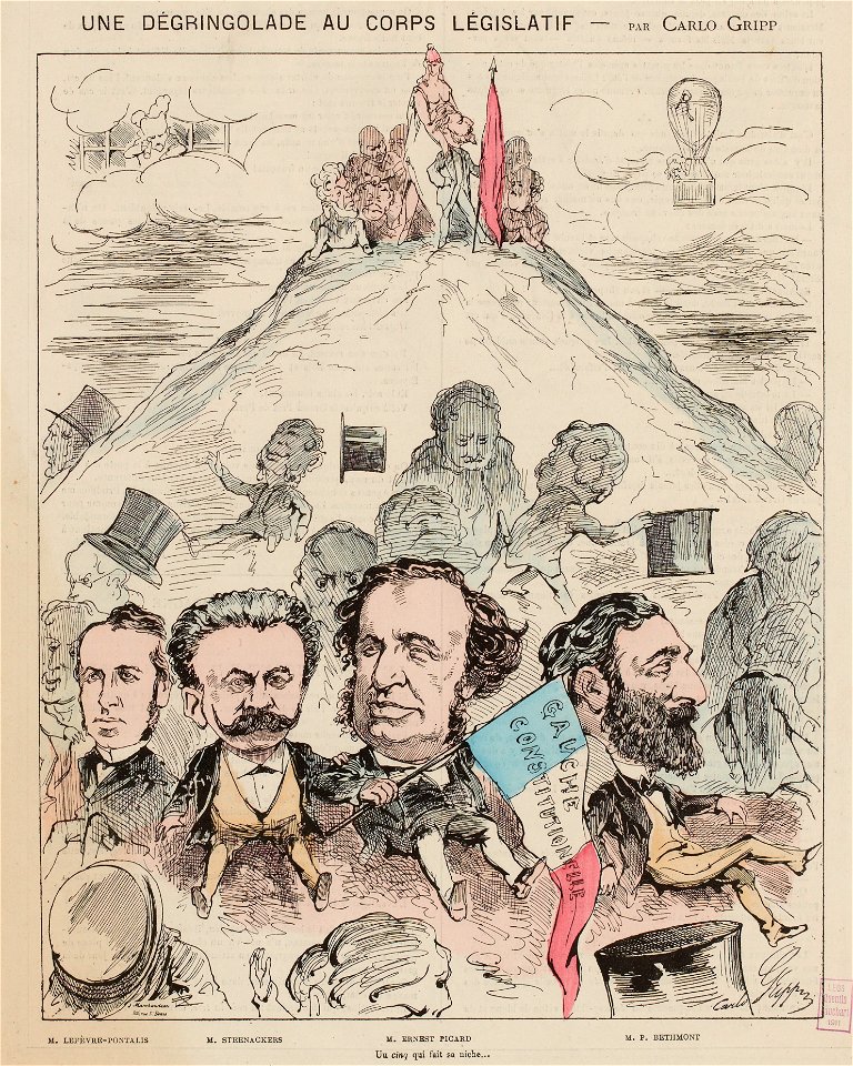 Drégringolade au Corps législatif (Paris-Comique, 1870-06-18)