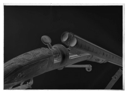 Dubbelbössa, cal - Livrustkammaren - 35444-negative