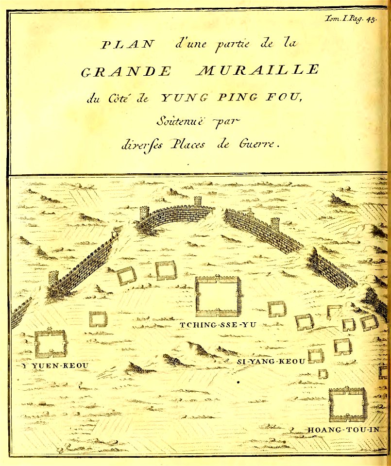 Du Halde - Description de la Chine - Grande Muraille