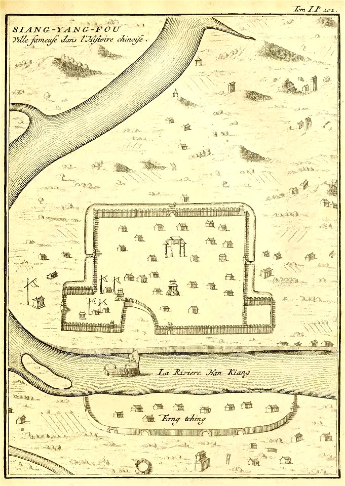 Du Halde - Description de la Chine - Ville de Siang yang fou