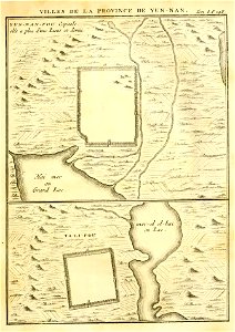 Du Halde - Description de la Chine - Villes de la province de Yun nan