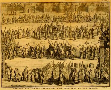 Du Halde - Description de la Chine - Vol 2 - Cortege du viceroi