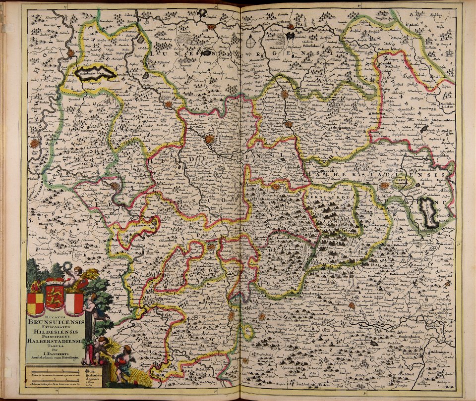 Ducatus Brunsuicensis episcopatus Hildesiensis principatus Halberstadiensis tabula - CBT 5874577