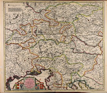 Ducatus Stiriae et Carintiae Carniolae Cilleiae que comitatus nova tabula - CBT 5878235