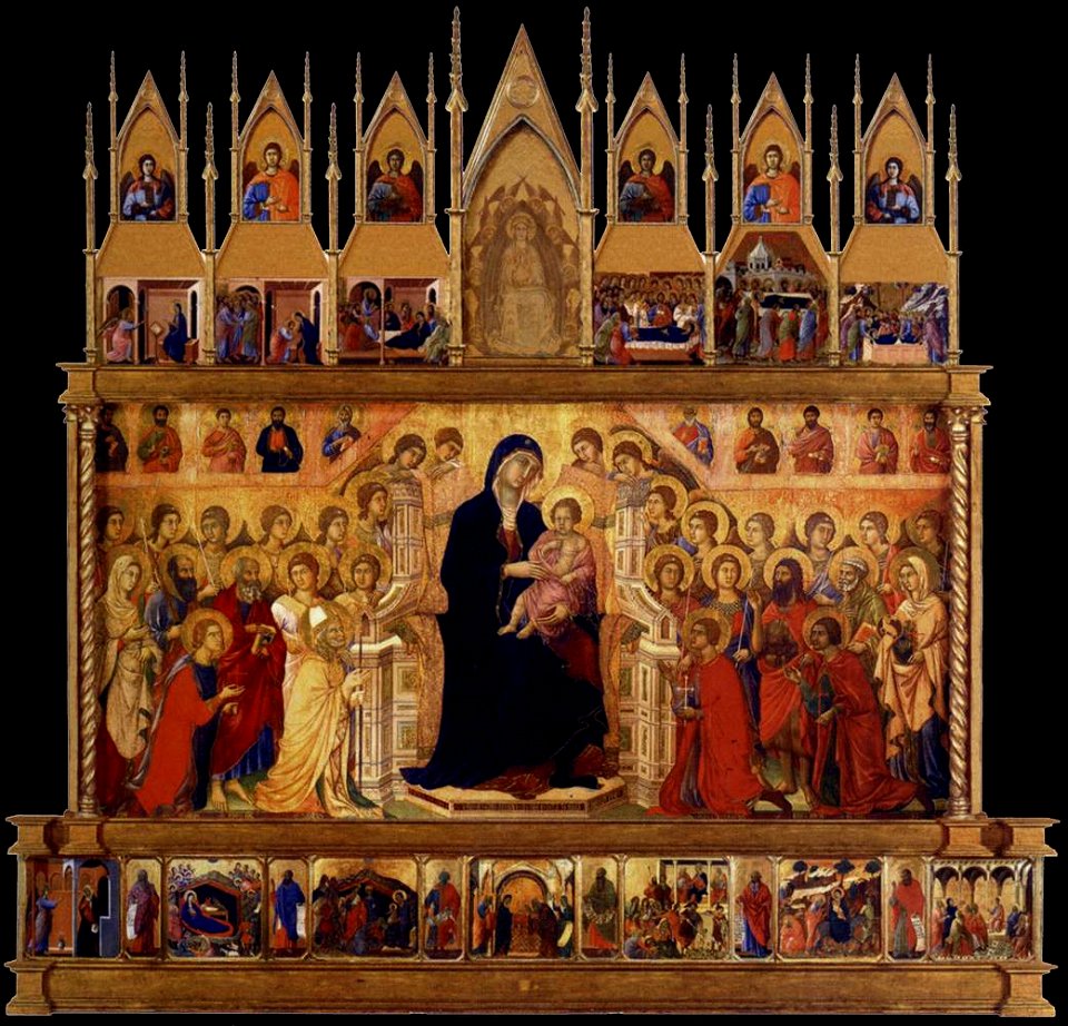 Duccio di Buoninsegna - Conjectural reconstrruction of the Maestà (front) - WGA06740