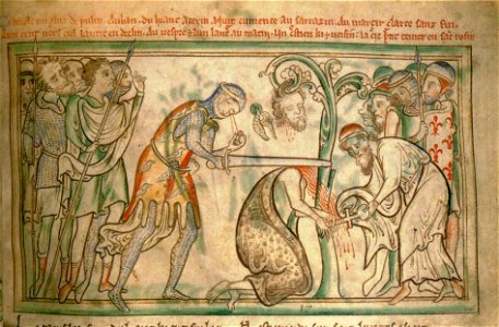 DublinTrinityCollegeMSEi40LifeAlbanFol38rMartyrdomAlban