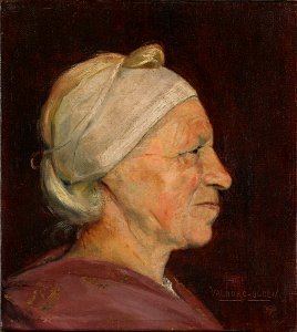 Valborg Dubois-Olsen - Kvinne i profil - NMK.2016.0020 - National Museum of Art, Architecture and Design