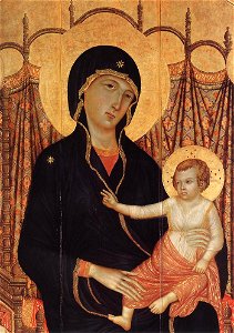 Duccio di Buoninsegna - Rucellai Madonna (detail) - WGA06823