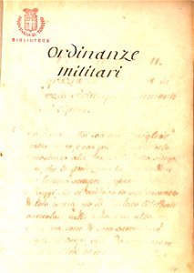 Ducato di Sardegna. Raccolta di n. 6 ordinanze in materia militare. Free illustration for personal and commercial use.