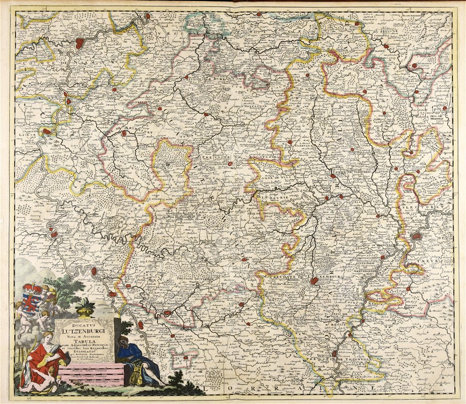 Ducatus Lutzenburgi nova et accurata tabula cum adjacentibus provinciis et omnibus... - CBT 6616169