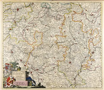 Ducatus Lutzenburgi nova et accurata tabula cum adjacentibus provinciis et omnibus... - CBT 6616169