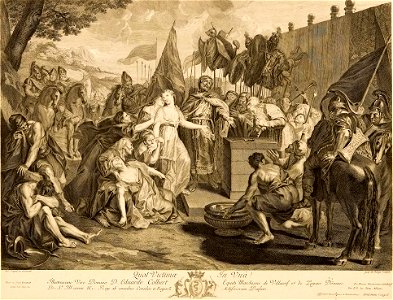 Duchange - Coypel - Le sacrifice de Jephté
