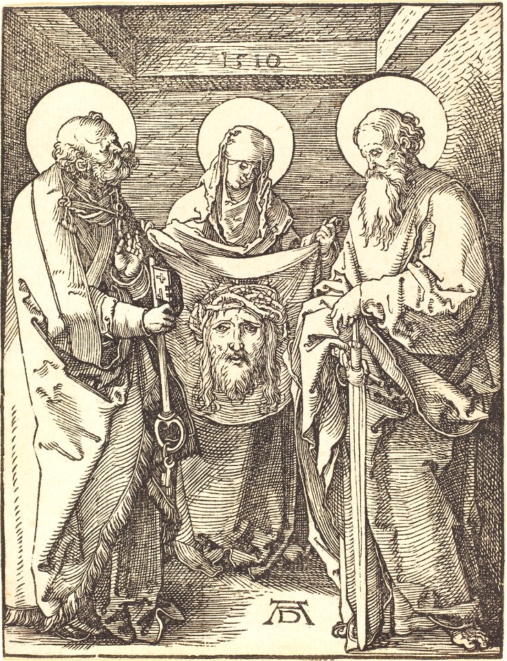 Albrecht Dürer - Saint Veronica between Saints Peter and Paul (NGA 1943.3.3654)