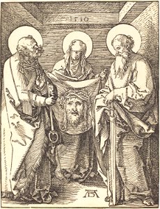 Albrecht Dürer - Saint Veronica between Saints Peter and Paul (NGA 1943.3.3654)