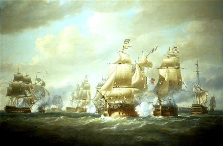 Duckworth's Action off San Domingo, 6 February 1806 RMG BHC0571