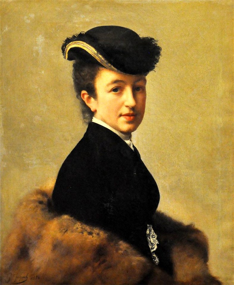 Duchesse d'Uzès - portrait en tenue de chasse