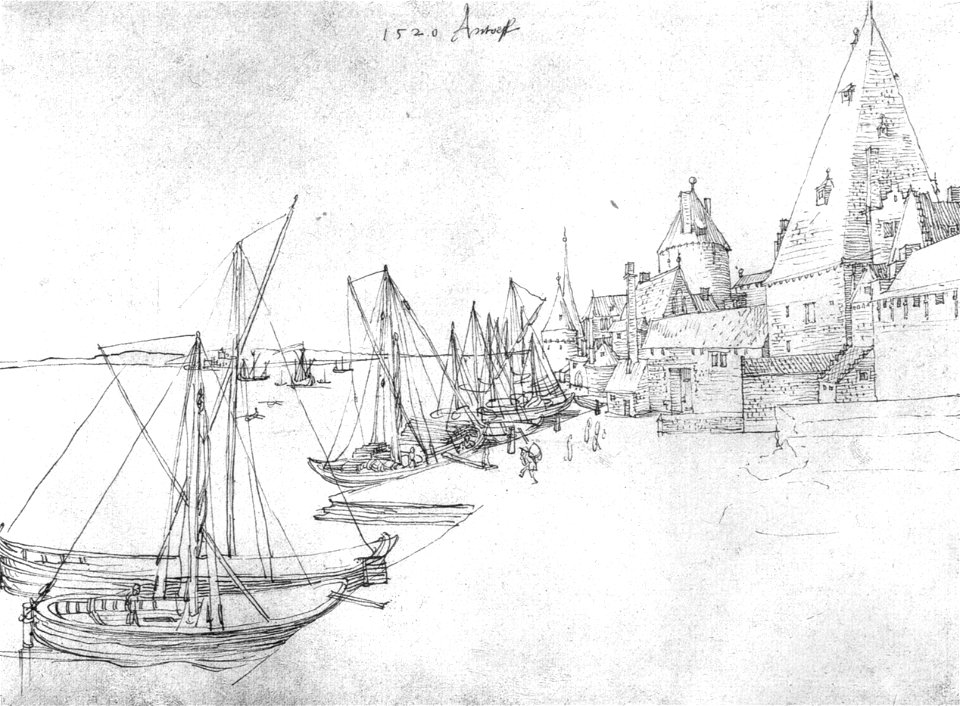 Duerer Der Hafen von Antwerpen (1520)