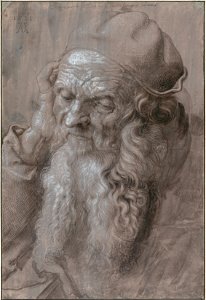 Albrecht Dürer - Head of an Old Man, 1521 - Google Art Project. Free illustration for personal and commercial use.