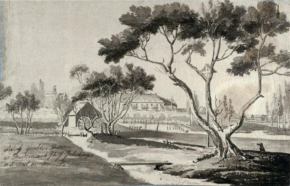 Dudzičy, Jelski. Дудзічы, Ельскі (J. Pieška, 1800)