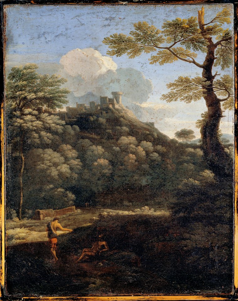 Dughet, Gaspard - A Castle in a Wood - Google Art Project