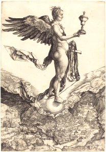 Albrecht Dürer - Nemesis (The Great Fortune) (NGA 1949.1.21)