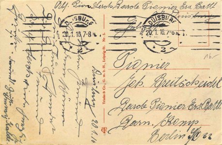 Duisburg, Nordrhein-Westfalen - Wolfsburg (back) (Zeno Ansichtskarten)