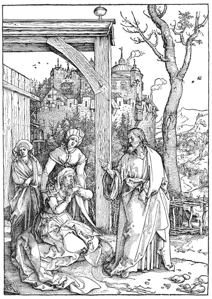 Christ taking leave of his Mother, by Albrecht Dürer