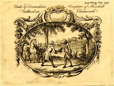 Duke of Devonshire's Reception of Marshall Tallard at Chatsworth (BM 1868,0808.9869)