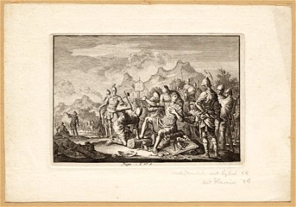 Duimen en tenen worden Adoni-Bezek afgehouwen, objectnr A 48725