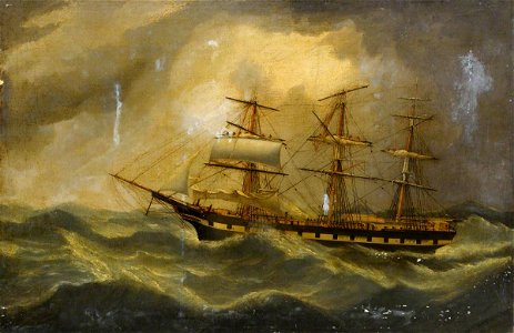 Duncan MacFarlane (1818-1865) - The Ship 'Thomas Harward' - BHC3665 - Royal Museums Greenwich