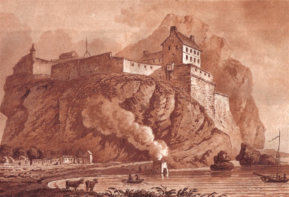 Dumbarton castle and lime kiln