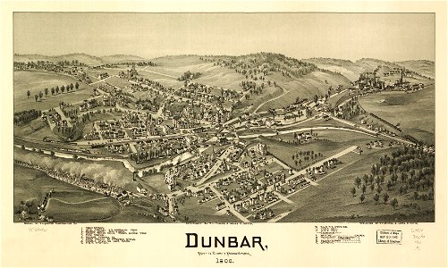 Dunbar, Fayette County, Pennsylvania 1900. LOC 75694961