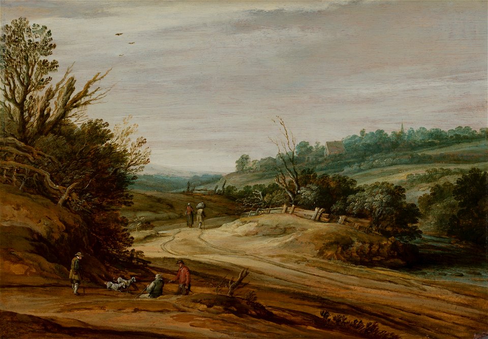 Dune Landscape with a Country Road by Pieter van Santvoort Mauritshuis 1096