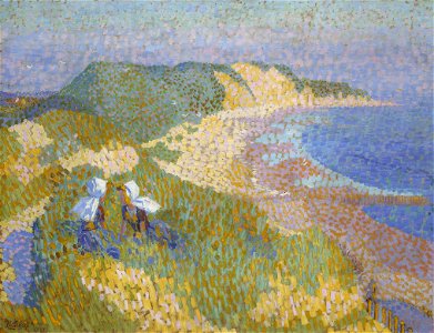 Dunes and sea in Zoutelande, by Jan Toorop