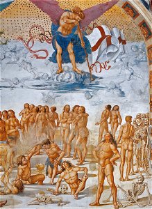 Duomo Orvieto, Resurrezione della carne, particle