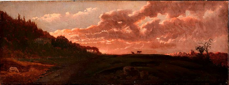 Robert S. Duncanson - Romantic Landscape - 1983.95.157 - Smithsonian American Art Museum. Free illustration for personal and commercial use.