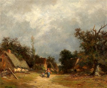 Jules Dupré - Route de village