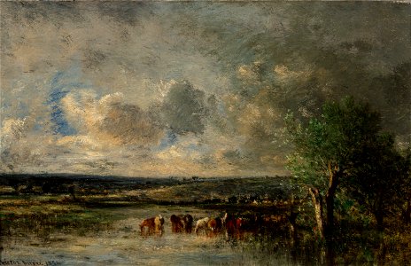 Flooded Pasture by Léon Victor Dupré