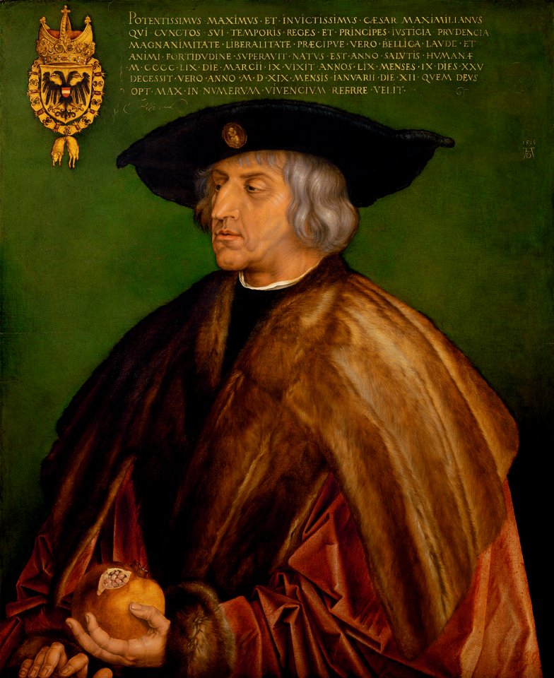Albrecht Dürer - Portrait of Maximilian I - Google Art Project