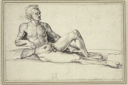 Durer Nude man reclining