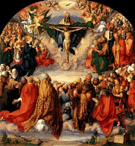 Durer, Adoration of the Trinity 01