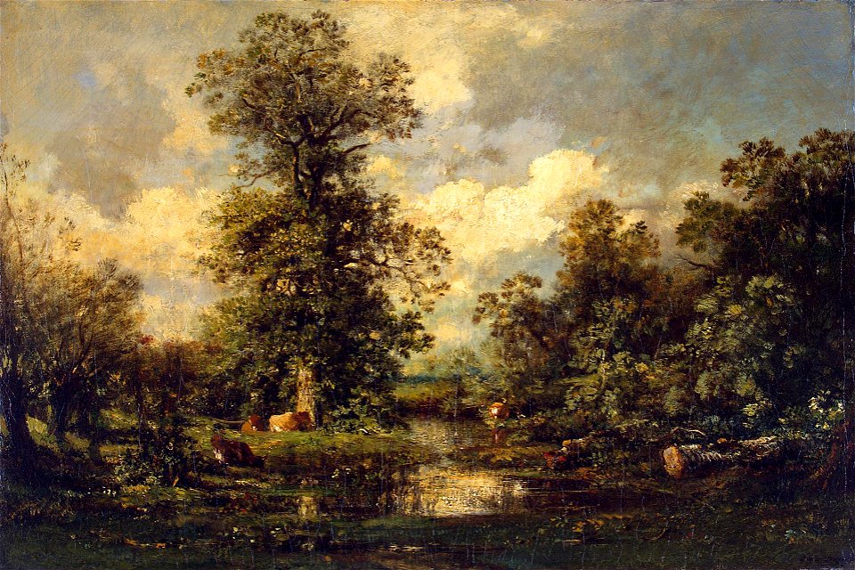 Jules Dupré - Forest Landscape - WGA6876