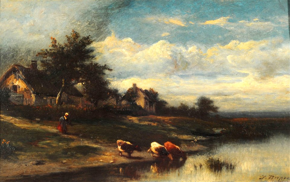 A orillas del Río - Jules Dupré