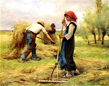 Julien Dupre - La Recolte Des Foins (1881)