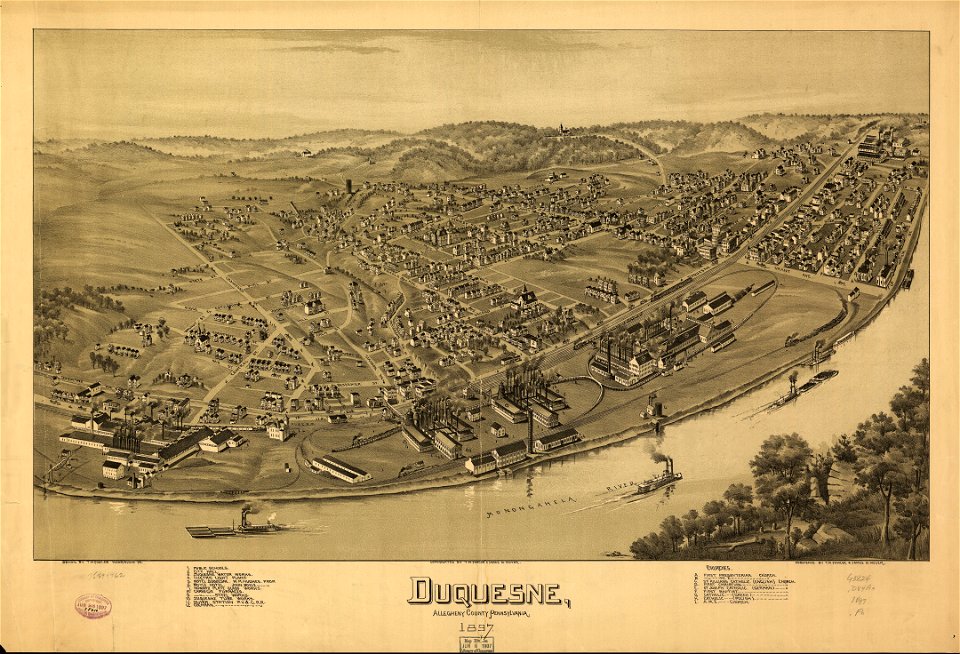 Duquesne, Allegheny County, Pennsylvania 1897. LOC 75694962