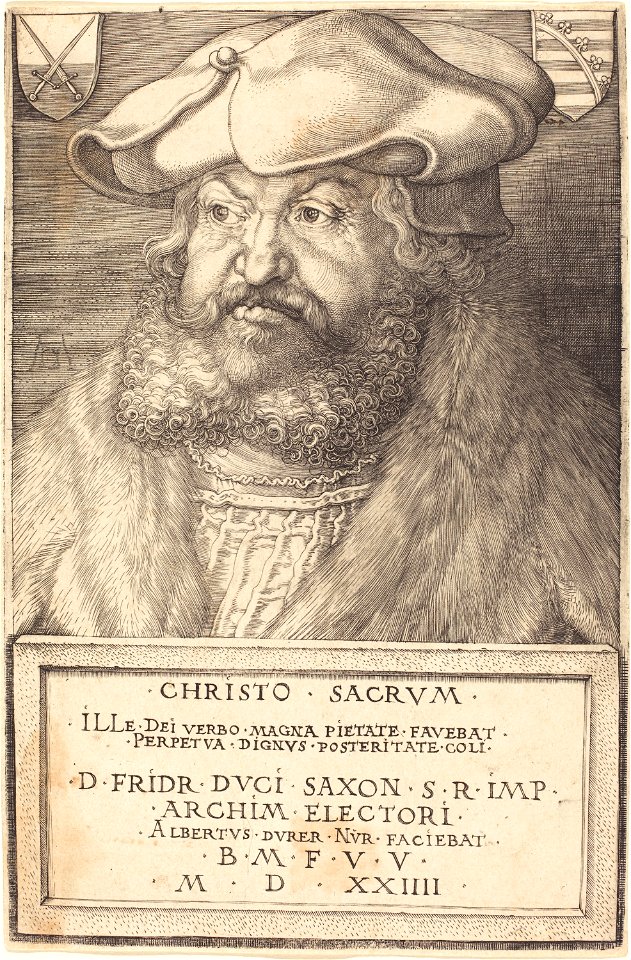 Albrecht Dürer - Frederick the Wise, Elector of Saxony (NGA 1943.3.3551)