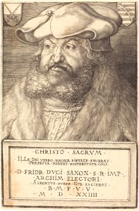 Albrecht Dürer - Frederick the Wise, Elector of Saxony (NGA 1943.3.3551)