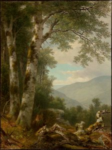 Asher Brown Durand - Landscape with Birches - 63.268 - Museum of Fine Arts. Free illustration for personal and commercial use.