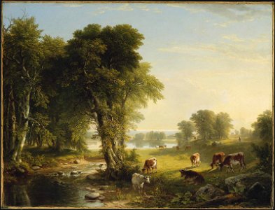 Asher Brown Durand - The Babbling Brook - 47.1234 - Museum of Fine Arts. Free illustration for personal and commercial use.