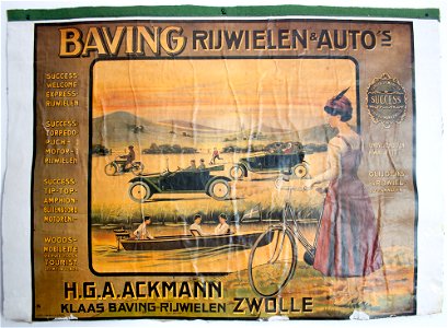 Dutch bicycle-moto-car-boat advertisement - Bike Museum, Balassagyarmat